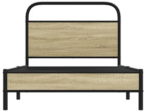 Estrutura cama s/ colchão derivados de madeira carvalho sonoma