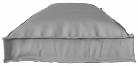 Cushions para Palete para Banco 2 pcs Cinzento 150x40x8 cm Tecido Oxfo