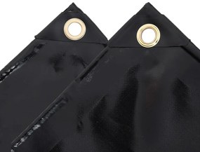 Lona 650 g/m² 3x4 m preto