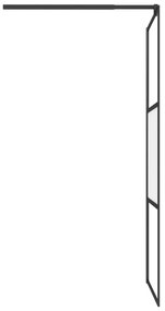 Divisória de chuveiro 80x195 cm vidro semiopaco ESG preto