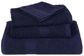 Sabonete toalhas 4 pcs azul marinho 30x30cm 360gsm 100% algodão