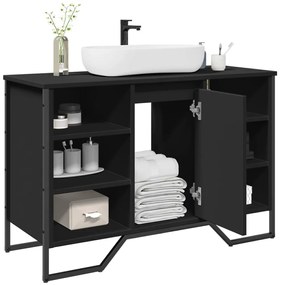 Móvel para lavatório 91x35x60 cm derivados de madeira preto