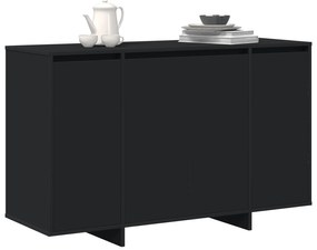 Aparador Preto Preto Madeira engenheirada 120 x 41 x 75 cm