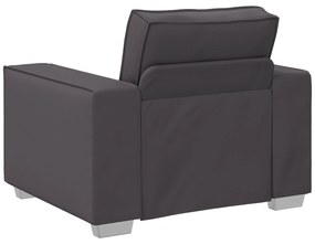 Cadeira de sofá vidaXL Cinza 59 cm em Couro Sintético