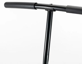 Trampolim Fitness Ø122 Cama Elástica com Guiador Ajustável de 3 Níveis 122-138cm com Capa Protetora e Estrutura de Aço para Interiores e Exteriores Pr