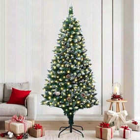 vidaXL Árvore de Natal Artificial Verde 180 cm PVC, Aço e Plástico