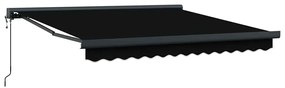 Toldo Retrátil Automático Preto 350x250 cm