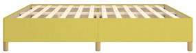 Estrutura de cama sem colchão 200x200 cm tecido verde