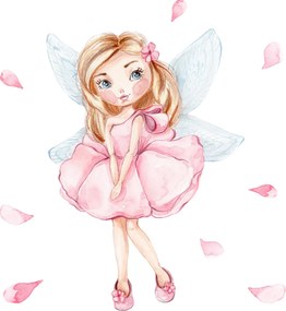 Cama infantil branca Luk fada 140x70 com gaveta - colchão e estrado incluído