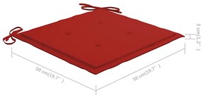 Cadeiras de jardim c/ almofadões 4 pcs madeira de acácia maciça
