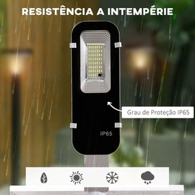 Outsunny Candeeiro Solar de Exterior com 54 LED Candeeiro de Parede de