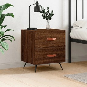 vidaXL Mesa cabeceira 40x35x47,5cm derivados madeira carvalho castanho