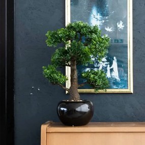 414506 Emerald Mini bonsai figueira artificial 47 cm verde 420006