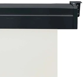 Toldo lateral para varanda 80x250 cm creme