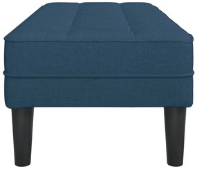 Banco vidaXL Azul 113x57x39 cm Tecido