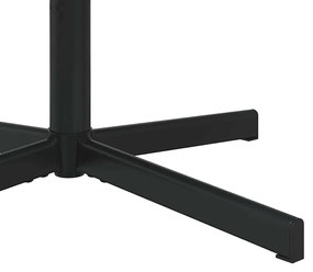 Cadeira de Acento Castanho Couro Sintético, Metal Médio Rotativa