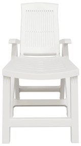 Espreguiçadeira plástico branco