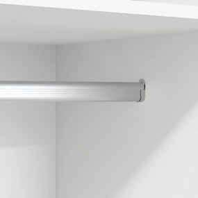 Roupeiro 50x50x200 cm contraplacado branco