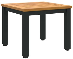 Mesa Lateral de Jardim 45x45x38 cm em Madeira de Acácia Sólida.