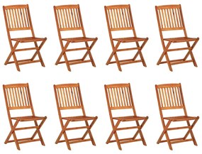 9 pcs conjunto de jantar para jardim 220x90x75 cm acácia maciça