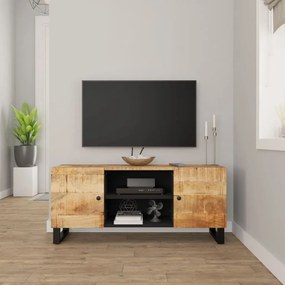 vidaXL Móvel de TV 105x33x46 cm madeira de mangueira maciça