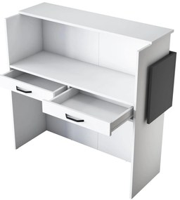 Mesa de Receção MA102 – Branco Antracite – 110x110x40 cm
