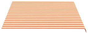 Tecido de substituição para toldo 4x3,5 m amarelo e laranja