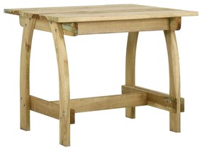 Conjunto de jantar p/ jardim 5 pcs madeira de pinho impregnada