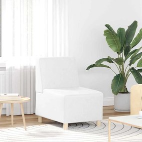 Cadeiras de Sofá 3 pcs Branco 55 x 74 x 82 cm Couro sintético