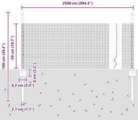 Conjunto de Cerca de Jardim 2 Unidades Cinza Aço Galvanizado
