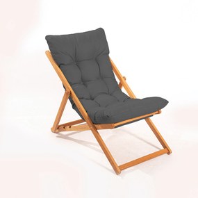 Cadeira de Jardim My006 – Cinza Natural – 59x90x44 cm | Tribo Home