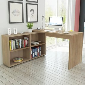 vidaXL Mesa de jantar 140x80x75 cm carvalho