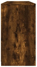 Aparador com luzes LED 142,5x37x67 cm carvalho fumado