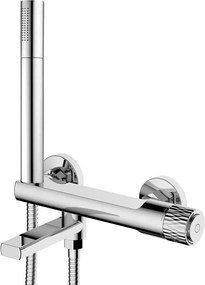 Mexen Diamond misturadora de banheira com conjunto de chuveiro, cromada - 71530-00