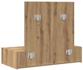 Mesa de Maquilhagem Suspensa Carvalho Artesanal 83x40x70 cm