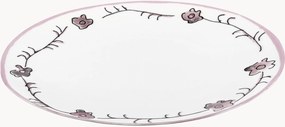 Pratos rasos em porcelana Fine Bone China Midnight Flowers, conjunto de 2