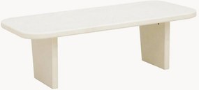Mesa de centro oval artesanal em microcimento Bimba