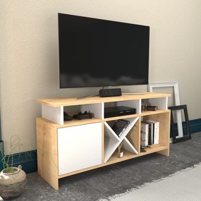 Móvel TV Auburn – Carvalho Branco – 120 cm