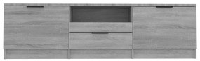 Móvel de TV 140x35x40 cm derivados de madeira cinzento sonoma