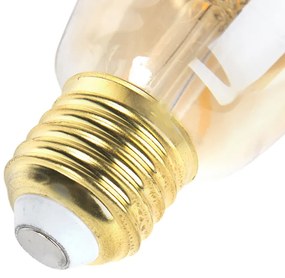 Conjunto de 5 lâmpadas LED reguláveis E27 ST64 goldline 5W 380 lm 2200K
