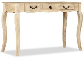 vidaXL Mesa consola madeira de mangueira maciça 120x50x80 cm