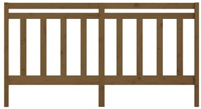 Cabeceira de cama 206x4x100 cm pinho maciço castanho mel