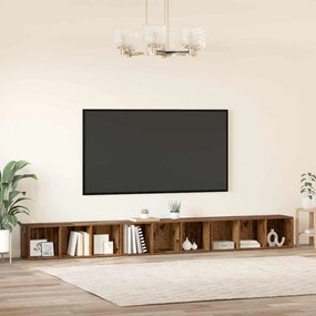 Gabinete para TV 3 pcs Madeira antiga 37 x 35 x 107.5 cm