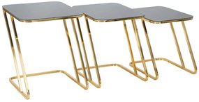 MESAS DE CONJUNTO SIMPLES 3PCS CM 44X50,5X55,5-39X49X51-34X47X45