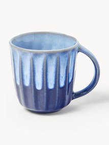 Canecas artesanais com vidrado reativo Vinci, conjunto de 4