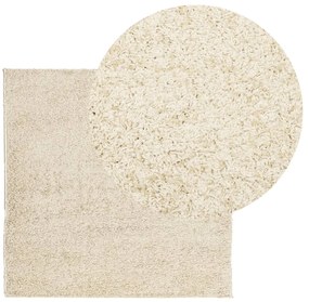 Tapete shaggy de pelo alto PAMPLONA 160x160 cm dourado