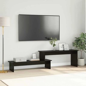 vidaXL Gabinete para TV com prateleira Carvalho preto 180 x 30 x 43 cm