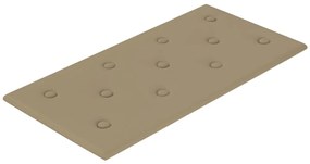 Painel parede 12pcs 60x30cm couro artificial 2,16 m² cappuccino