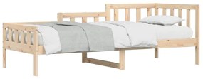 Sofá-cama sem colchão 80x200 cm madeira de pinho maciça