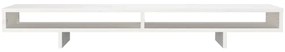 Suporte para monitor 100x27x14 cm madeira pinho maciça branco